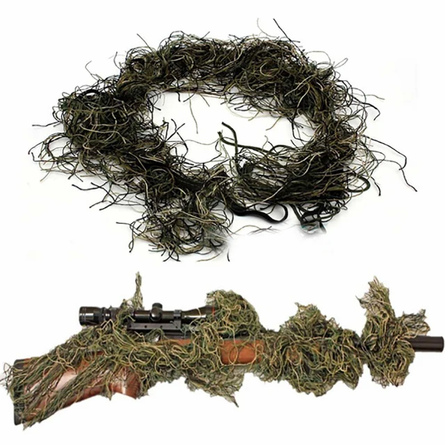 Rifle Rag Ghillie 3D Camouflage Cover Bow Wrap Sniper Airsoft Paintball
