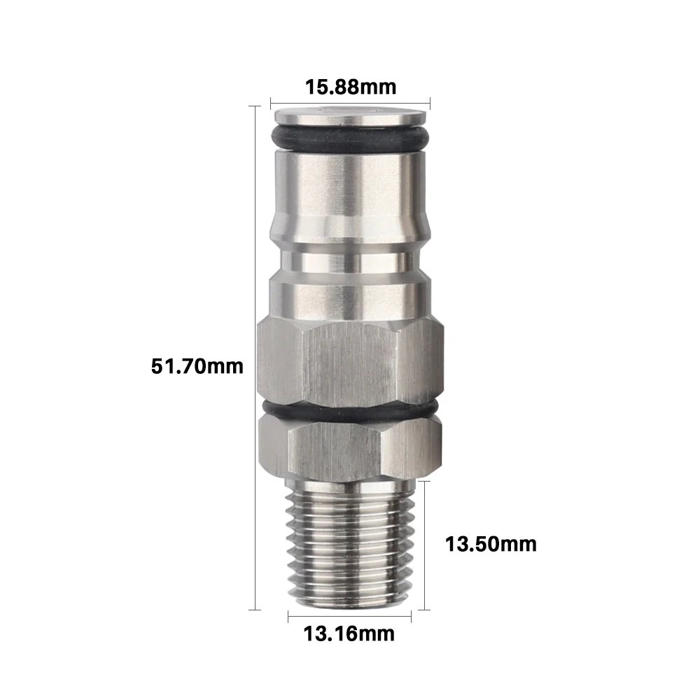 Homebrew 19/32-18 шариковый замок с 1/4 дюймовым NPT резьбой переборка в сборе газ/жидкость шаровой замок банальный бочонок адаптер