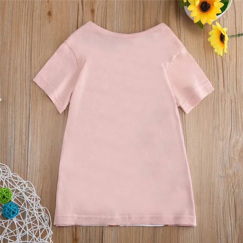 2019 new Toddler Kids Baby Boys Girls Clothes Short Sleeve Cartoon Tops T-Shirt Blouse fashion cute design #4m26 (14)