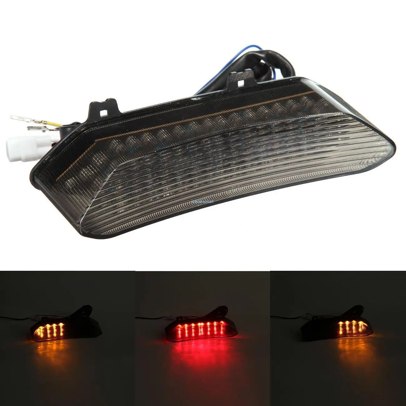 

LED TailLights Brake Tail Lights with Integrated Turn Signals Indicators Smoke Motorcycle For 2002-2003 Yamaha YZF R1