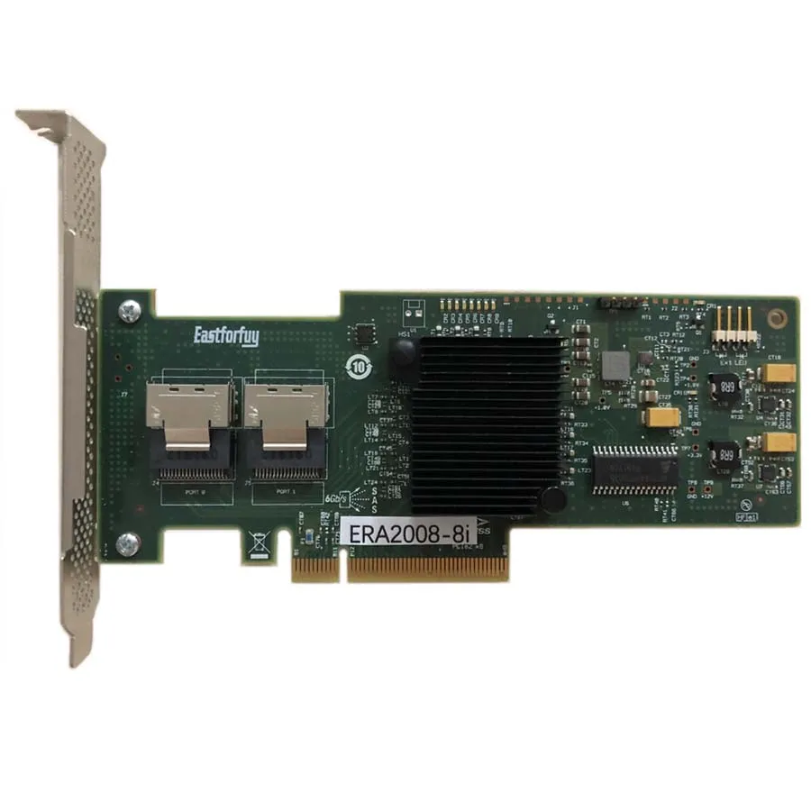 Eastforfuy SAS ERA2008-8i 8 портов 512 МБ кэш SFF8087 6 ГБ RAID0.1.5.6 PCI-E 3,0X8 плата контроллера