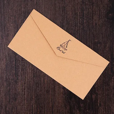 12 шт./лот B2 ретро цвет золотой фольги западный стиль бумажный конверт бизнес приглашение письмо на 5th конверт DL - Цвет: 10