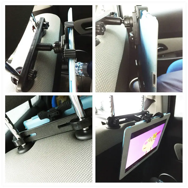 Car Back Seat Tablet Stand Headrest Mount Holder