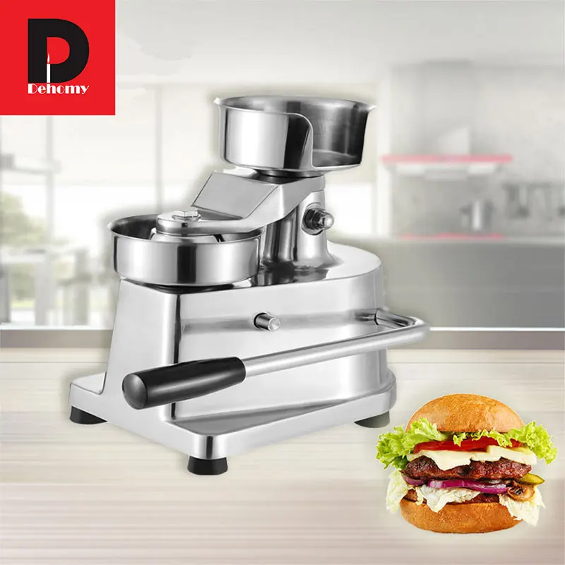 Dehomy Stainless Steel Manual Burger Press Machines Breakfast household