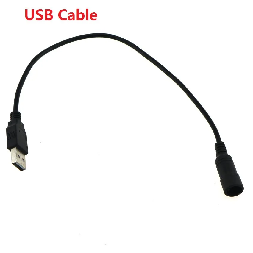 3pcs/set Male to Female Power Connecting Cable Y Cable USB Cable Extension cord cable Connect bicycle light and battery pack