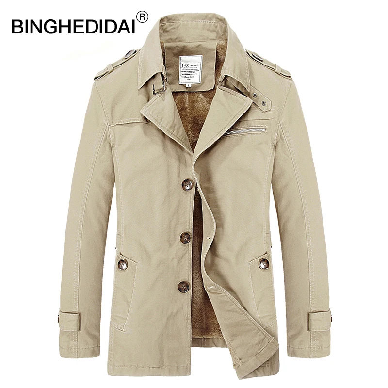 

Men winter coat thick fleece warm jacket coat slim fit coat cotton parka 95% cotton fashion stylish long sleeve winter coat
