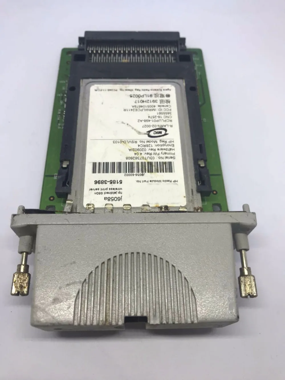 

USED FOR HP jetdirect 680n WLAN card j6058A j6058-60002 networkcard