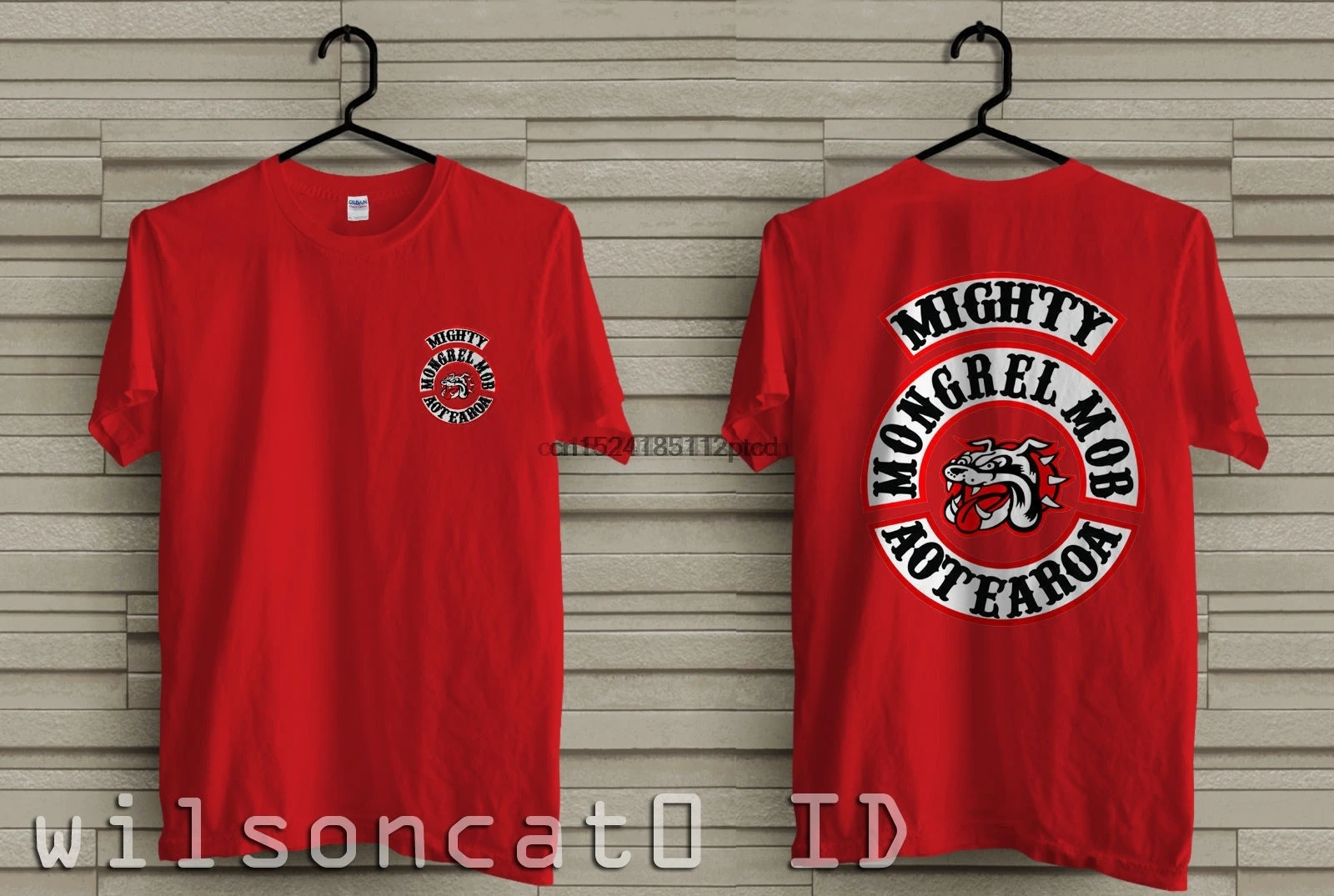 Новая футболка Mongrel Mob мотоциклетная Клубная красная футболка. Размер США # POH |