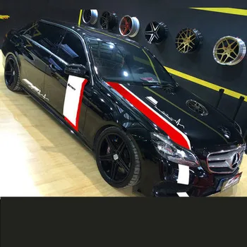 White Yellow Black Red Whole Set Hook Skirt Car Sticker For Benz C200L C260L C63 Z2CA809 White Yellow Black Red Whole Set Hook Skirt Car Sticker For Benz C200L C260L C63 Z2CA809