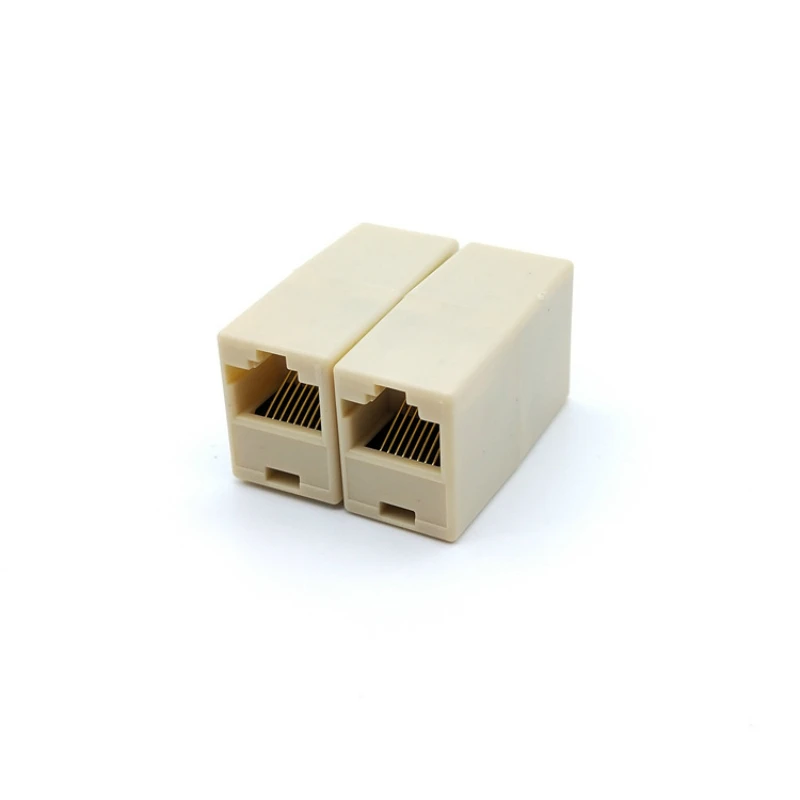 

Elistooop 5pcs RJ45 Cat5 8P8C Socket Connector Coupler For Extension Broadband Ethernet Network LAN Cable Joiner Extender Plug