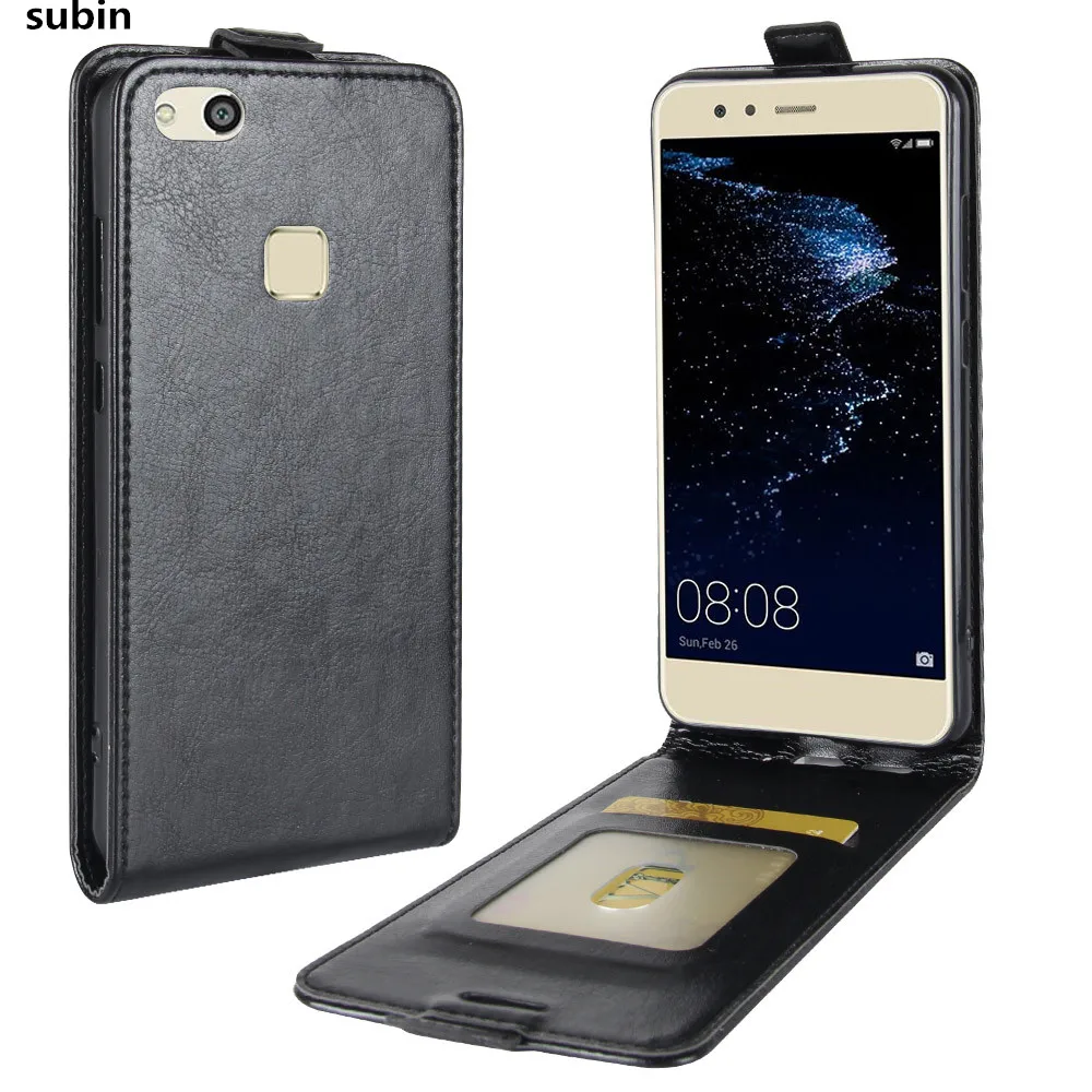 Чехлы для телефонов Huawei P10 lite Carcasa Funda чехлы из искусственной кожи с откидной