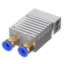 1 шт. Профессиональный 3D-принтеры Запчасти Hotend экструдер подключения печатающей головки V1 0,4 мм двойное металлическое защитное Крепление на голову насадка для 1,75 мм нити