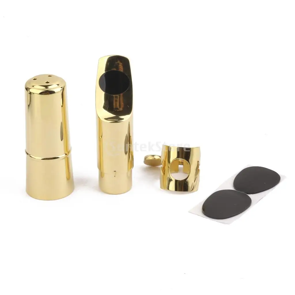 

SUNTEK Soprano Saxophone Mouthpiece #7 with Cap and Ligature Gold Plated