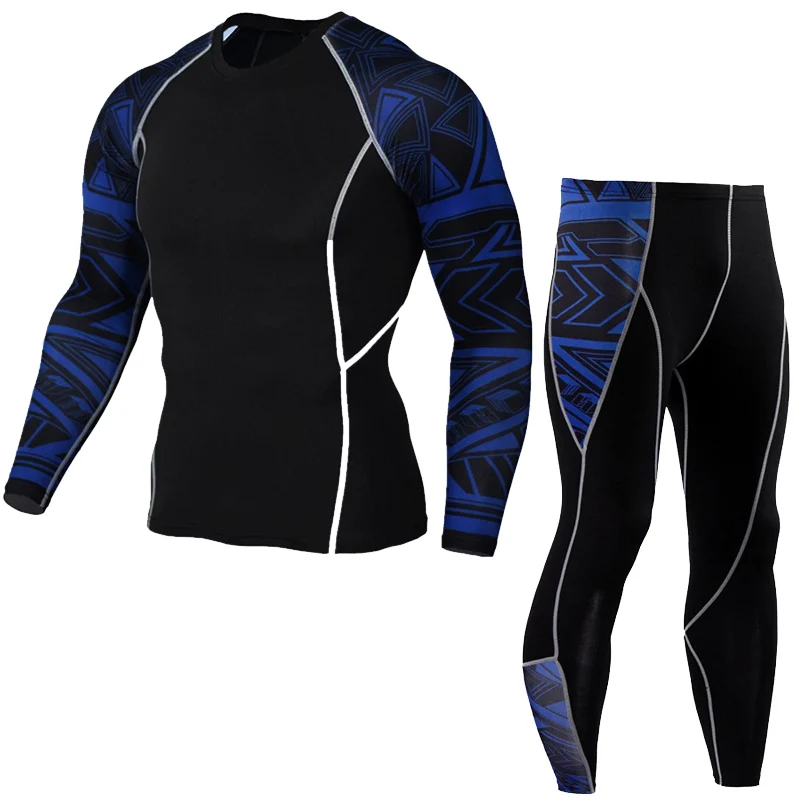 Женские спортивные костюмы для бега, компрессионное термобелье, женские спортивные костюмы, осенний спортивный костюм для бега, быстросохнущие колготки - Цвет: Picture color 5