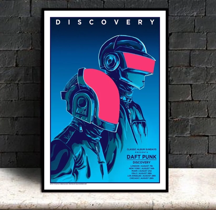 

Daft Punk Helmet Mask Music Poster And Print Canvas Art Painting Wall Pictures For Living Room Home Decor