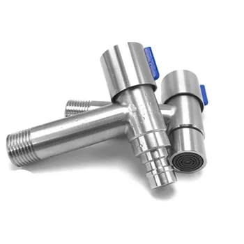 

304 stainless steel Washing machine faucet sink faucet Dual Handles bibcock double use Water nozzle bathroom facilities