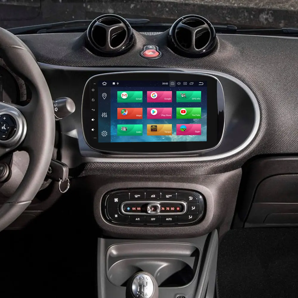 Cheap IPS 8 Core Android 8.1 Car DVD Multimedia Radio Stereo GPS Player For Mercedes Benz Smart Fortwo 2015 2016 2017 4GB RAM+32GB ROM 5