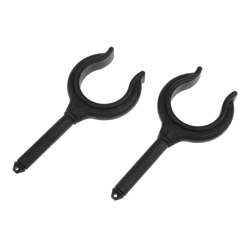 2 Pcs Black Nylon Marine Row Boat Dinghy Water Raft Boat Kayak Canoe Oar Lock Rowlock Side Mount For 1 3/4'' Oars