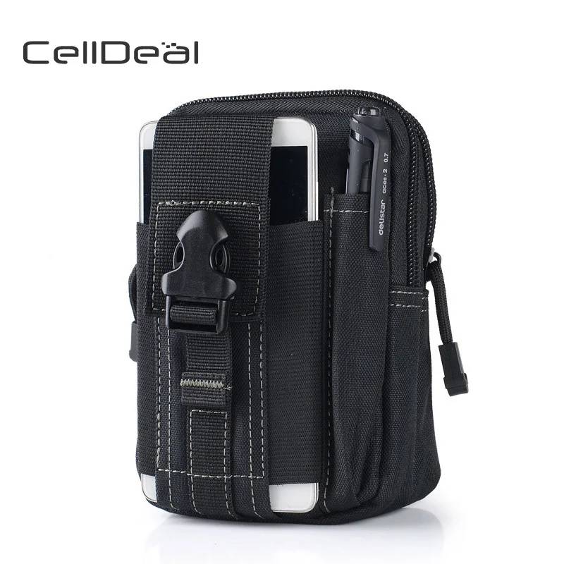CellDeal модная холщовая поясная сумка мужская повседневная Molle большая емкость