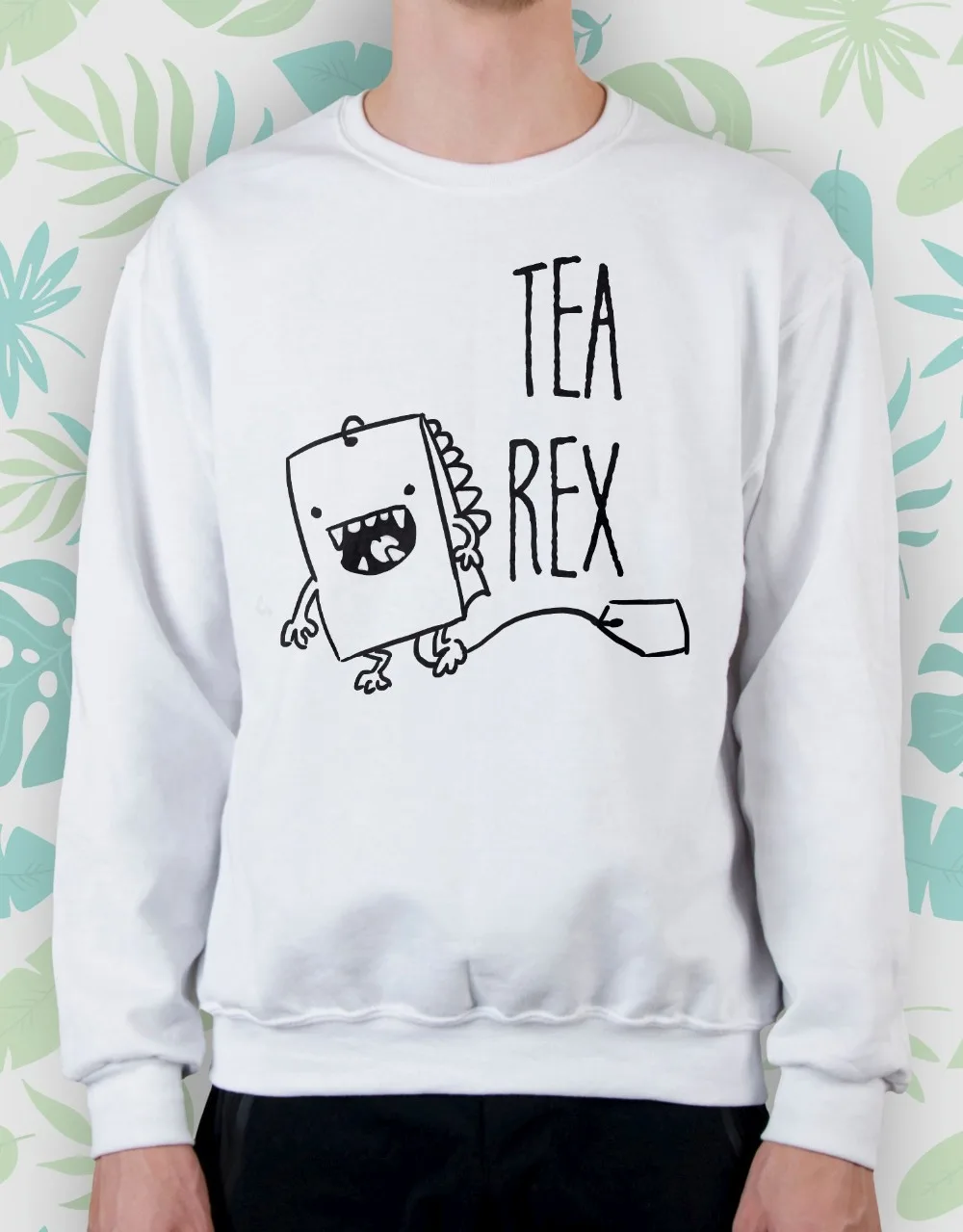

Tea rex sweatshirt women fashion unisex monster graphic cute kawaii new spring autumn arrival funny slogan aesthetic outfit tops