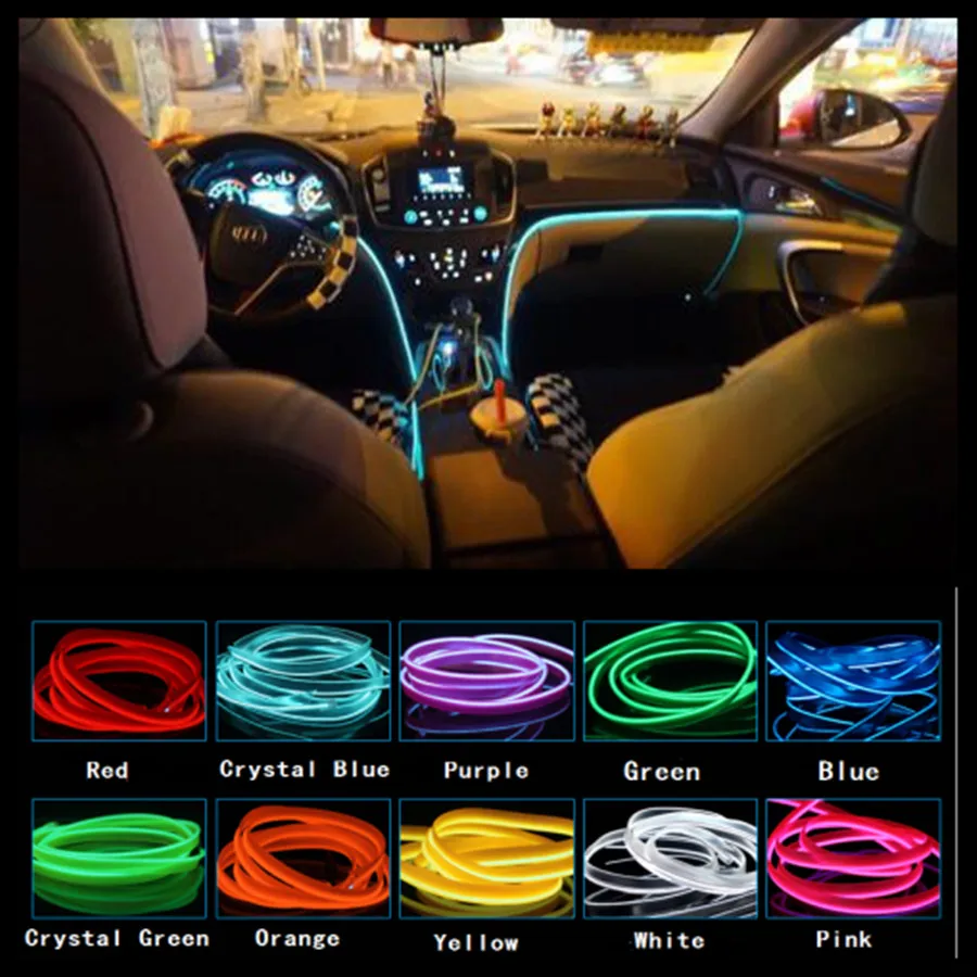 JingXiangFeng 5m Car decorative lights Driving at night ...