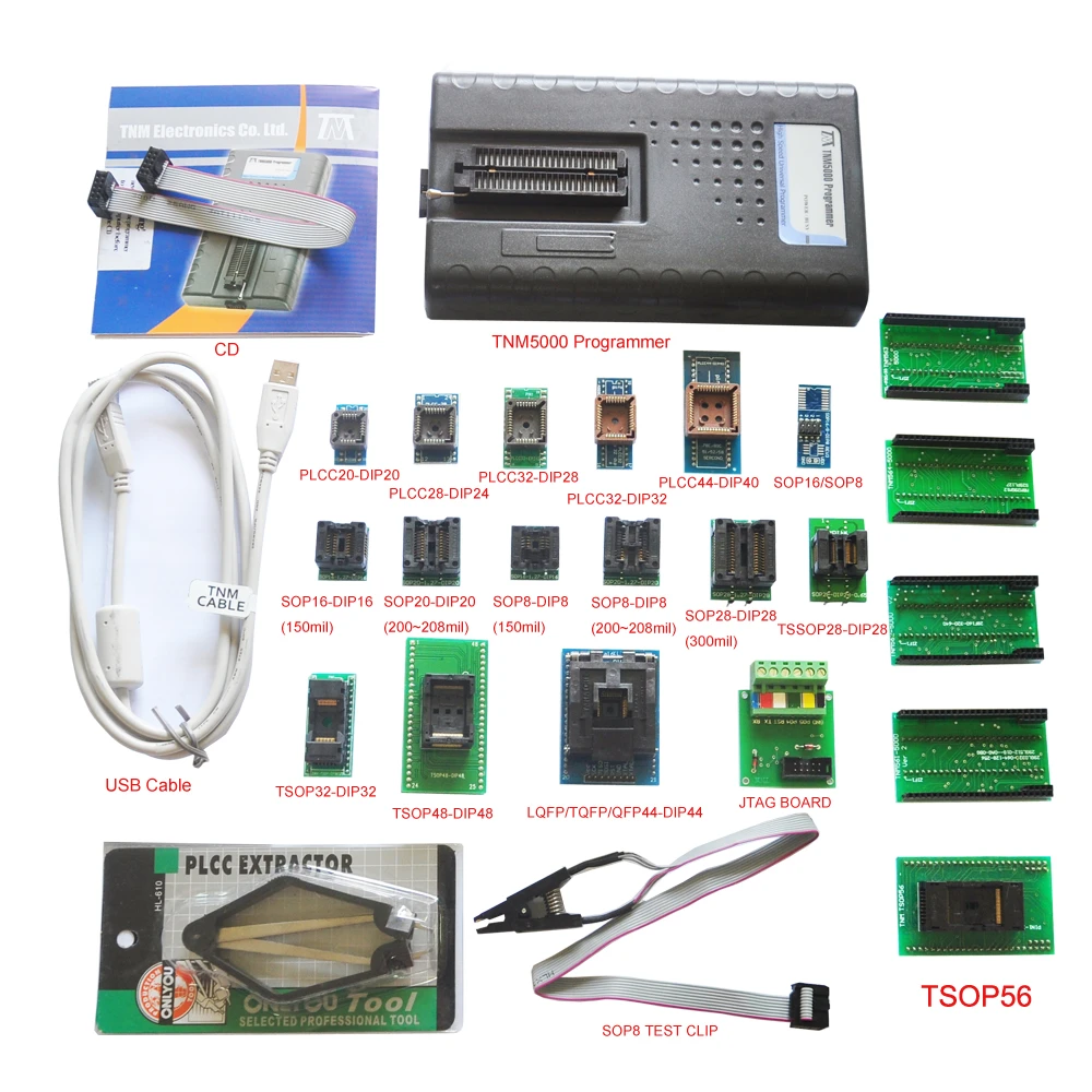 Tnm5000 USB EEPROM programadores 20 trozos adaptador para uso general