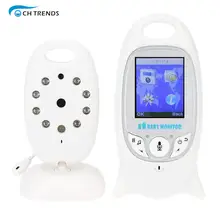 Беспроводной видео 2,0 дюймов Цвет Видеоняни и радионяни безопасности Камера 2 Way Обсуждение ночного видения ИК светодиодный Температура мониторинга ребенка Камера