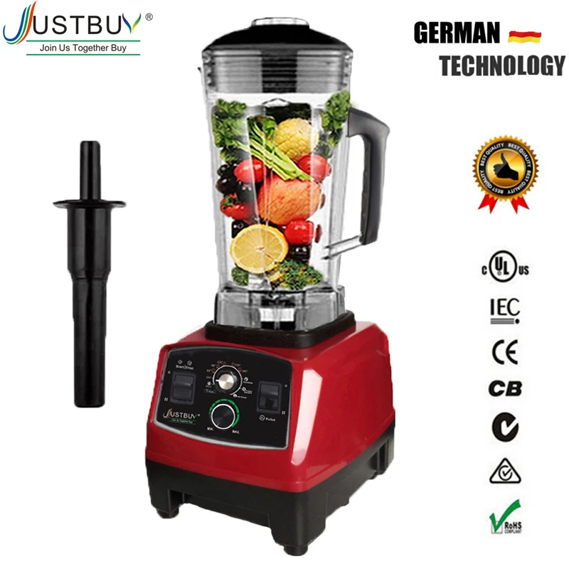 

Timer BPA Free 3HP 2200W Heavy Duty Commercial Blender Mixer Juicer High Power Food Processor Ice Smoothie Bar Fruit Blender