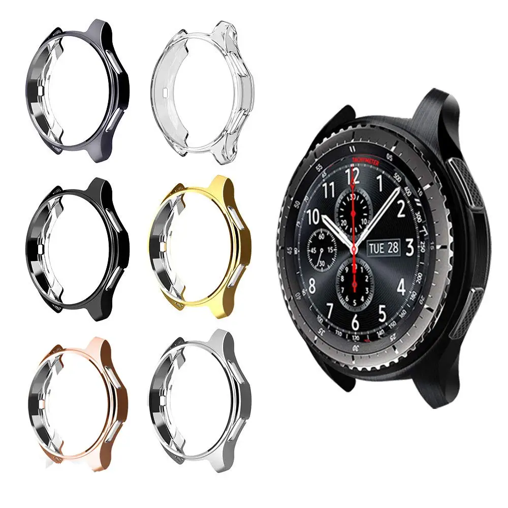 Tschick чехол для Samsung Gear S3 SM R760 мягкий ТПУ покрытием защитный бампер в виде ракушки