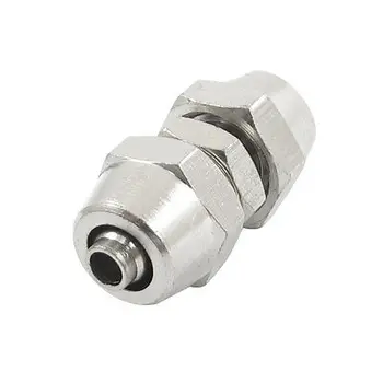 

3mm x 4mm Chrome Plated Brass Air Tube Quick Coupler Joint Pneumatic Fitting