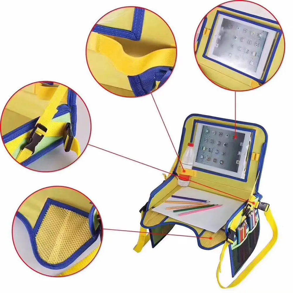 Водонепроницаемый Автомобильный поднос для сиденья, аксессуары для детской коляски, детское автокресло, переносное детское кресло для еды, закуска, игровой поднос для путешествий, закуски и планшеты