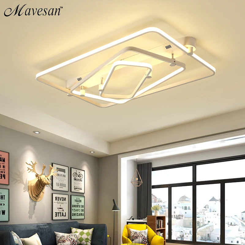 

Mavesan NEW Ceiling Lights For Living Room luminaria abajur Indoor Lights Fixture Ceiling Lamp For Home Decorative Lampshade