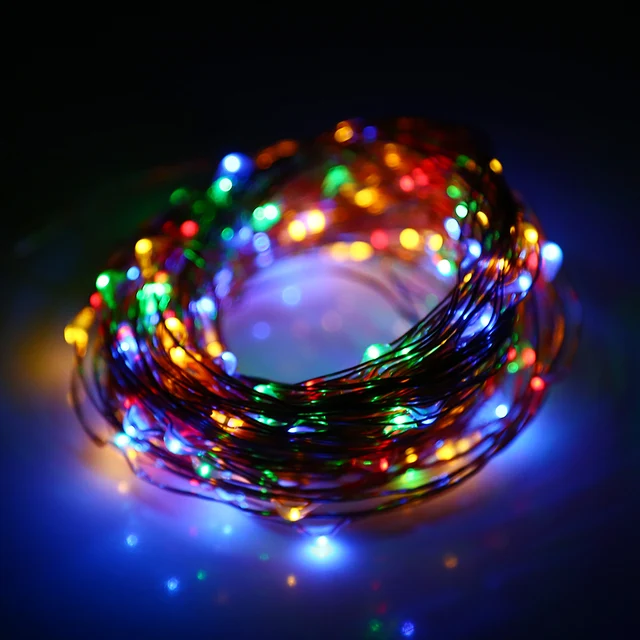 100 Leds Led String Lights 9 96m Solar Strip Outdoor Lamp 100 Leds Led String Lights 9 96m Solar Strip Outdoor Lamp Diy Copper