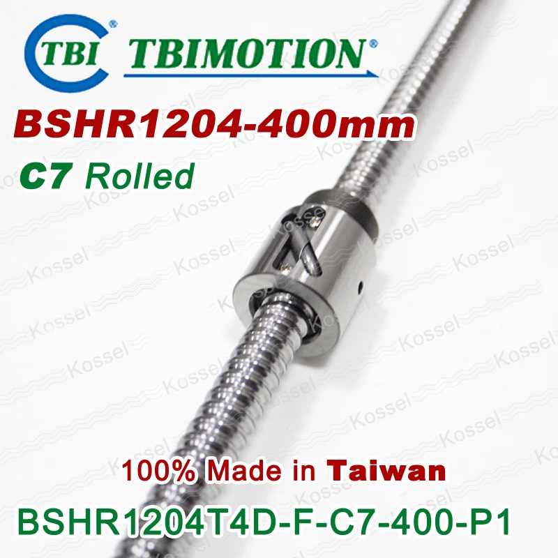 TBI Ball screw 1204 C7 400mm with 4mm Lead Without Flange Ballnut