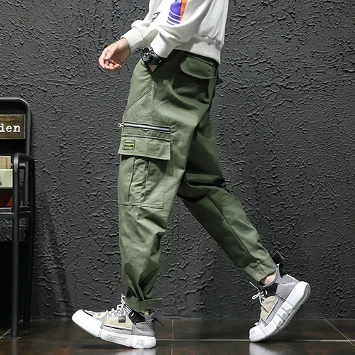 Pants Mens Fall Fashion Pockets Leisure All match Harajuku Cargo Pant ...