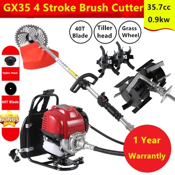 

2019 New High Quality Backpack Brush Cutter Grass Cutter with GX35 4 stroke 35cc Petrol Engine Multi Brush Strimmer Tree cutter