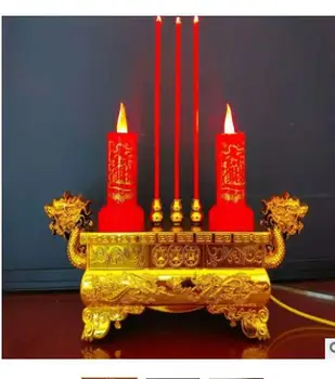 

crafts Home LED electronic electric lamp temple worship Buddha incense burner candle ware factory outle