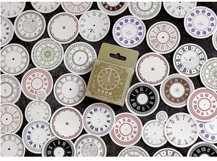 Mohamm журнал часы Японский календарь декоративные бумажные ремесленные винтажные наклейки Скрапбукинг Канцелярские товары