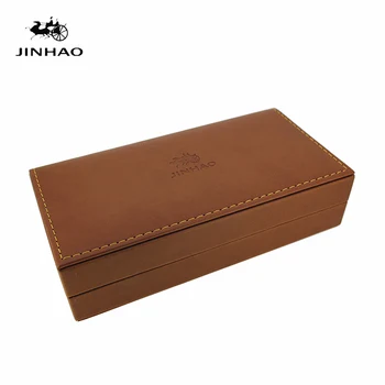 

JINHAO Oriental Dragon Gift Pen Case Brown Color Leather Mateiral with Velvet Lining Gift Box for High-end Pens