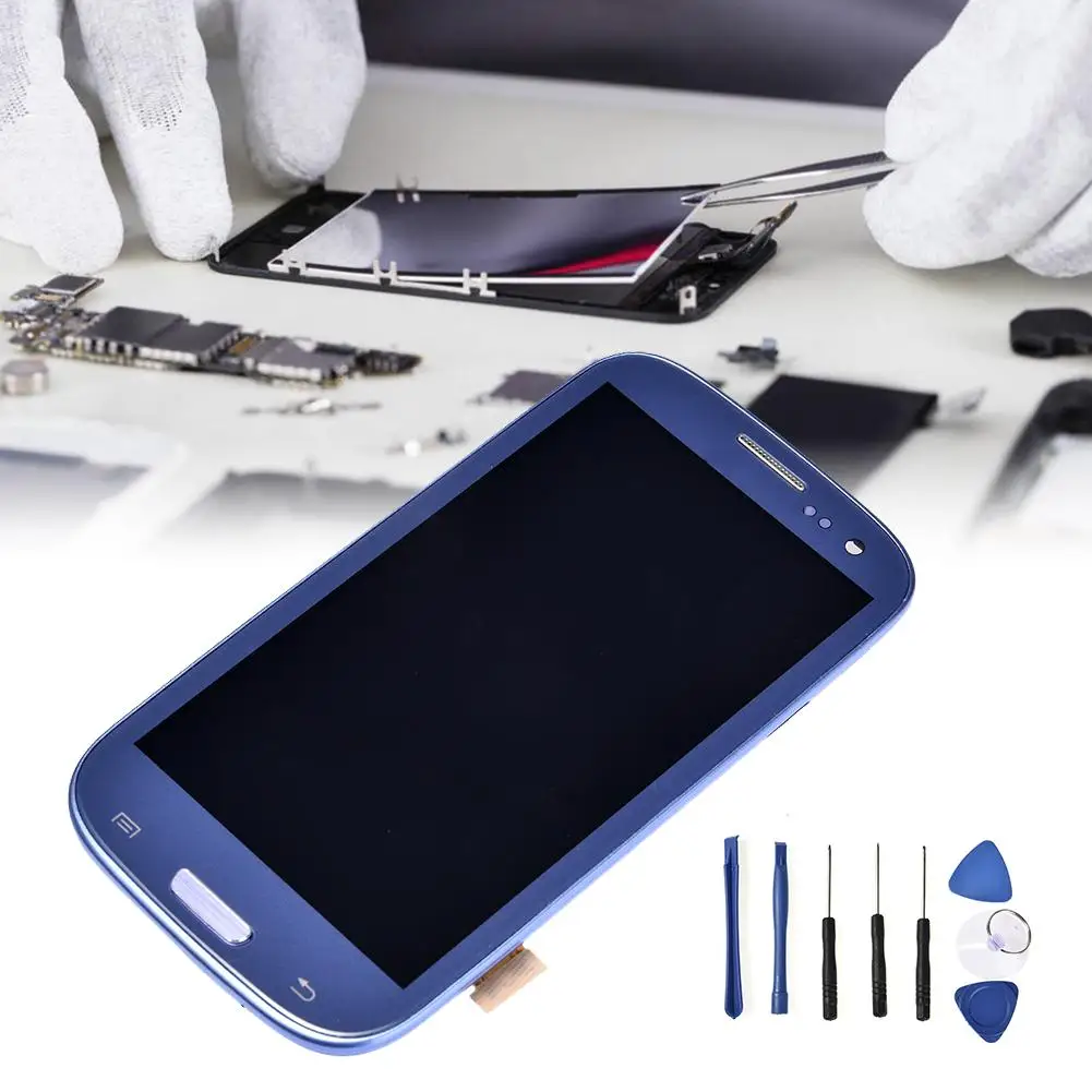 

For Samsung Galaxy S3 I9300 I9305 Screen Assembly LCD Touch Screen Digital Display+ Teardown Set (Sapphire Blue) Repair Tool