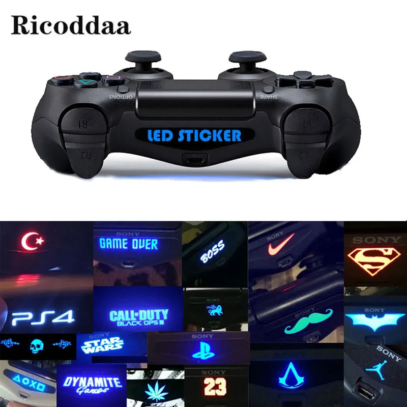 

10PCS/20PCS/40PCS For PS4 Controller Custom Game Light Bar Vinyl Decal Led Sticker For Sony PS4 Playstation 4 Gamepad Accessory