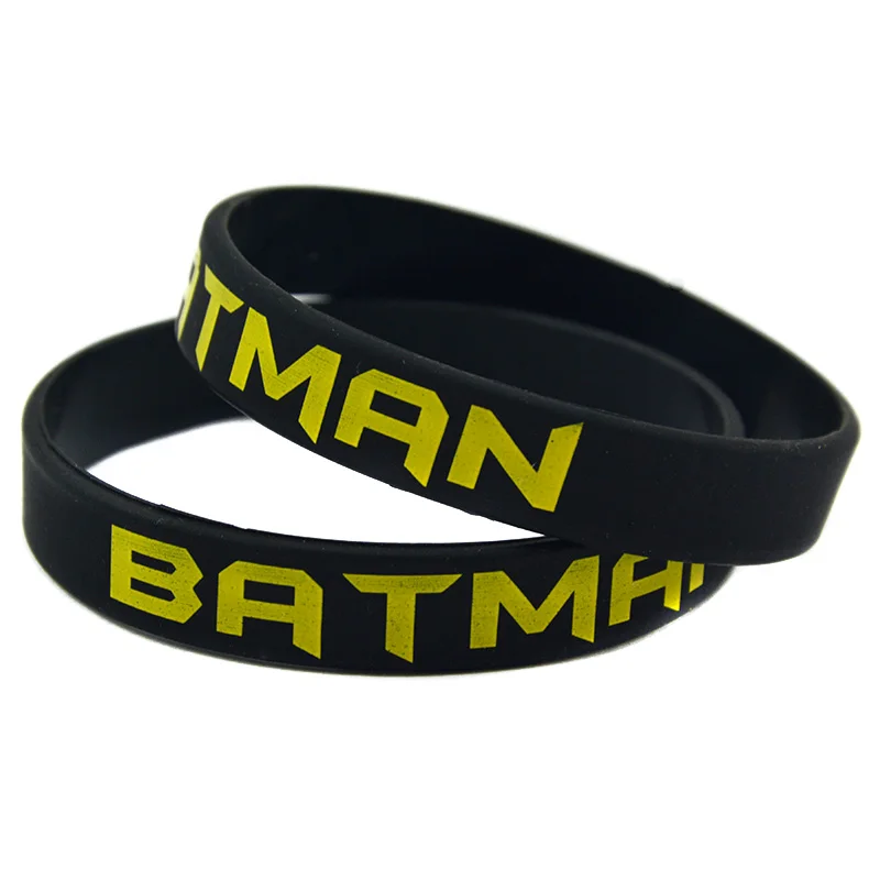 

Hot Sell 1PC Printed Logo Batman Silicone Wristband Bracelet Perfect To Use In Any Benefits Gift For Gamer