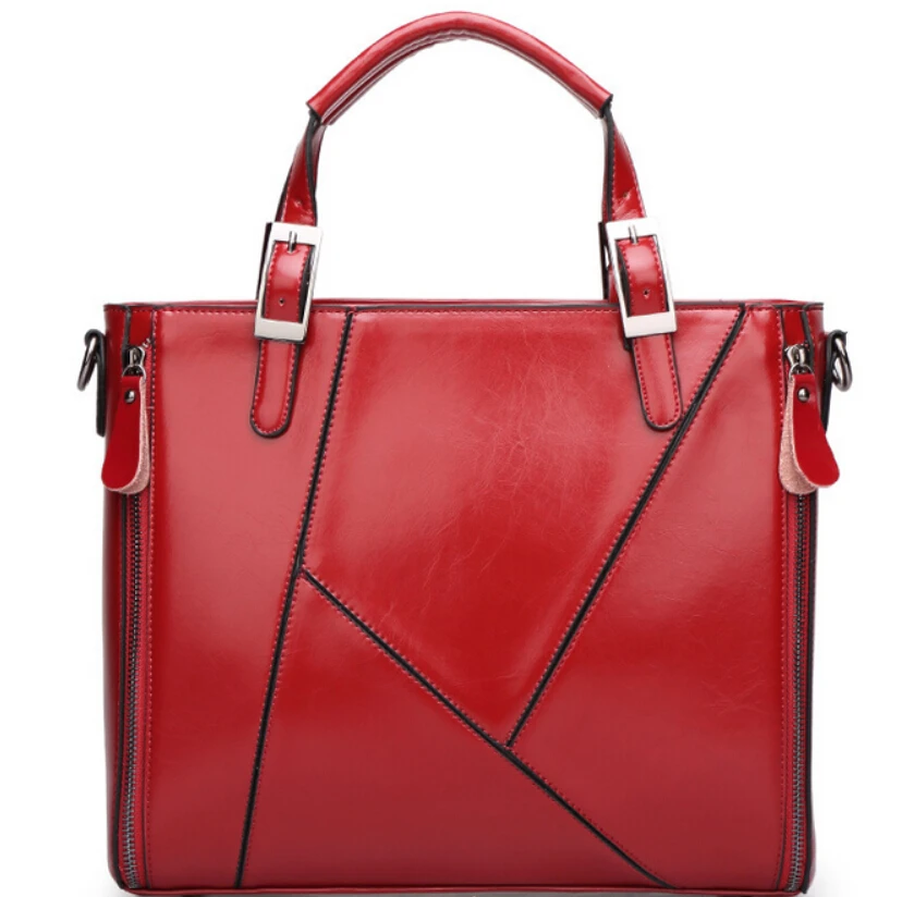 

Women Genuine Leather Handbags Fashion Designer Vintage Shoulder Messenger Bags Office Ladies Briefcase Bolsos Carteras Mujer