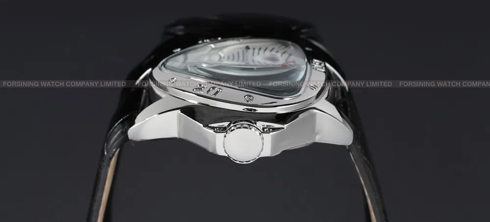 T-winner Power Reserve triangle shape and Fashion,Luxury Type brand original watch ,skeleton mens watches