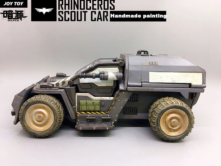 

JOY TOY 1:27 action figures Car 3rd generation RHINOCEROS SCOUT CAR car model toys Birthday gift Free shipping SA-059