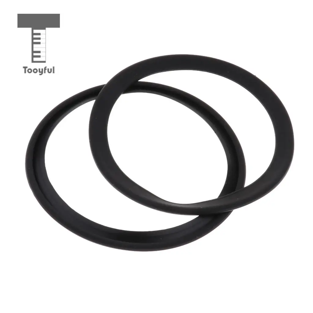 2pcs Saxophone Mute Ring Bell Protector Sax Silencer for Sax Parts Black