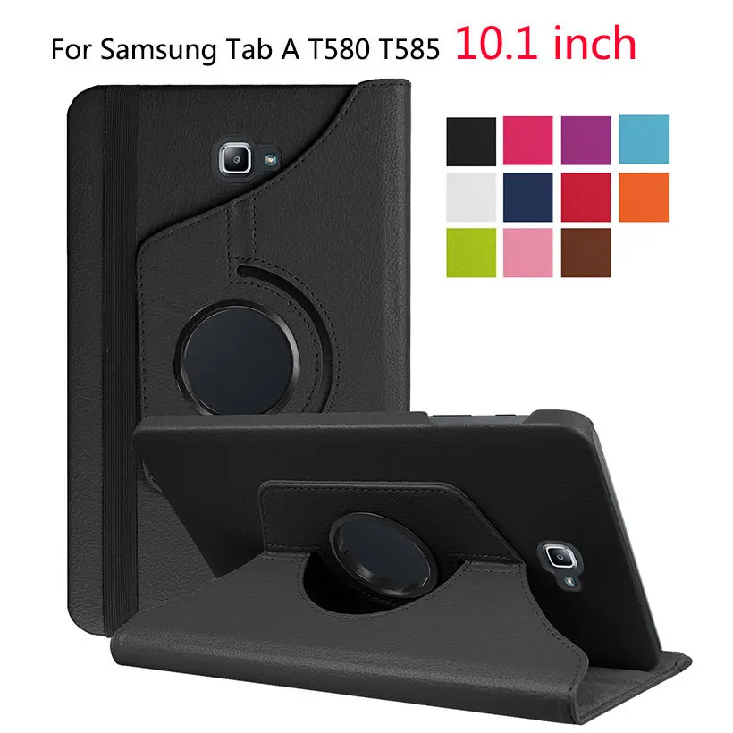 Custodia Girevole A 360 Gradi Per Samsung Galaxy Tab A A6 10.1 2016 T580 T585 T580N Cover Housse Tablet Funda Flip Custodia In Pelle