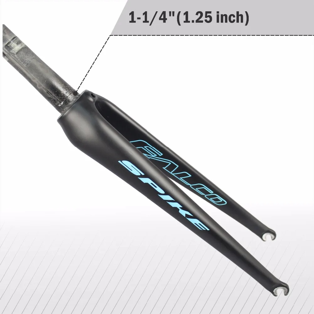 FALCO дорожный велосипед углеродная вилка 1,25 дюймов коническая вилка UD матовая
