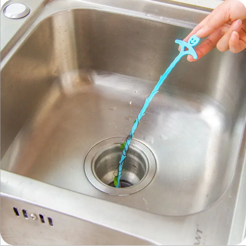 Multi function Sink Cleaning Hook Bathroom Floor Drain Sewer Dredge Device Small Tools bathroom kitchen sewer cleaner new sale