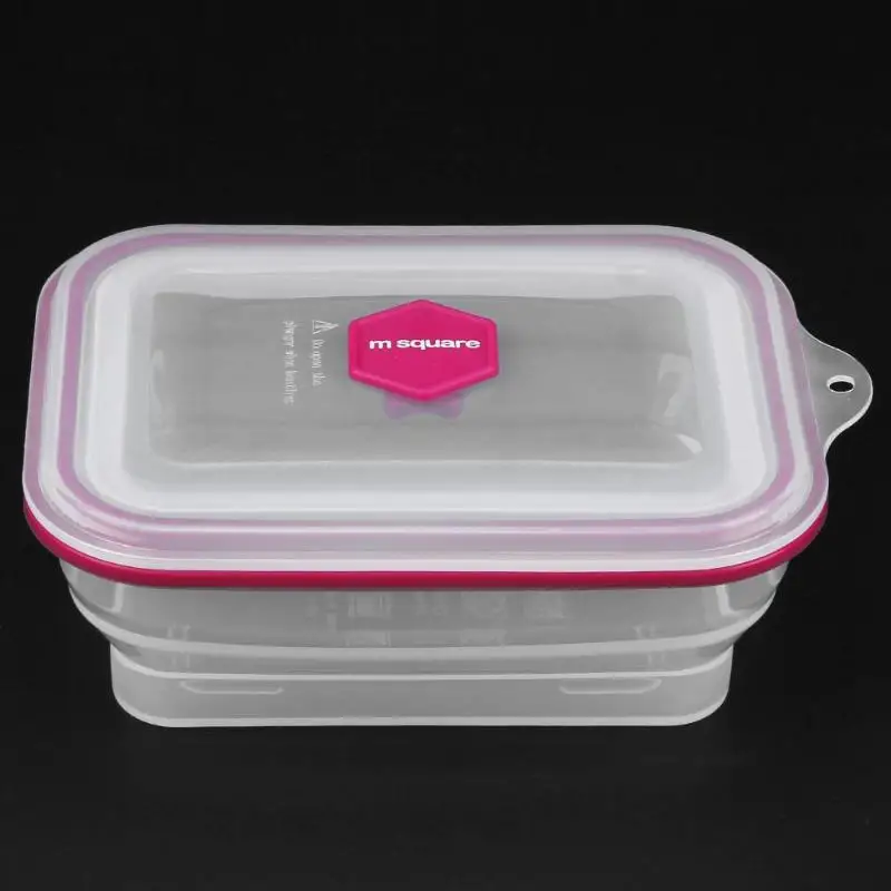 Переносные, складные, силиконовые Ланчбокс складной Bento Box контейнер для еды